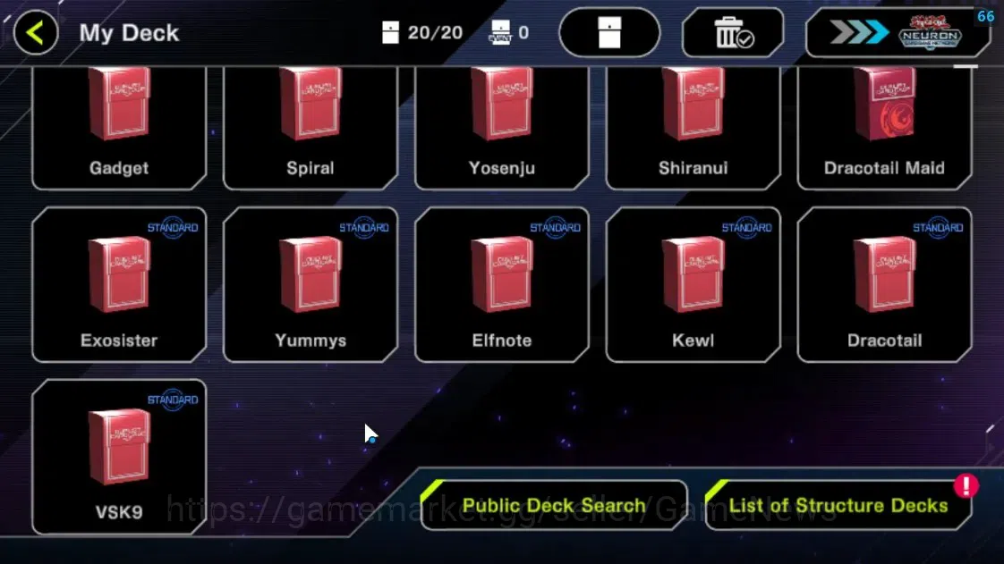 Yu-Gi-Oh! Master Duel Accounts Mid-Level Android |Lv 18 | 20 Deck |Kewl, VSK9, Exosister, Yummys, Elfnote, Dracotail Maid 3