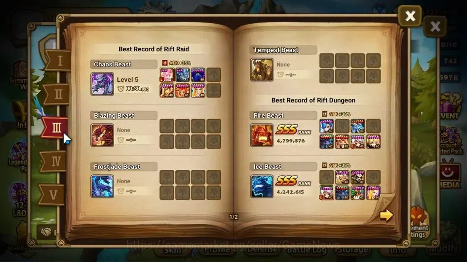 Summoners War: Sky Arena Accounts GLOBAL Lv 50|1 LD[Eludia]|15 Total NB5[Feng Yan,Ri image 5