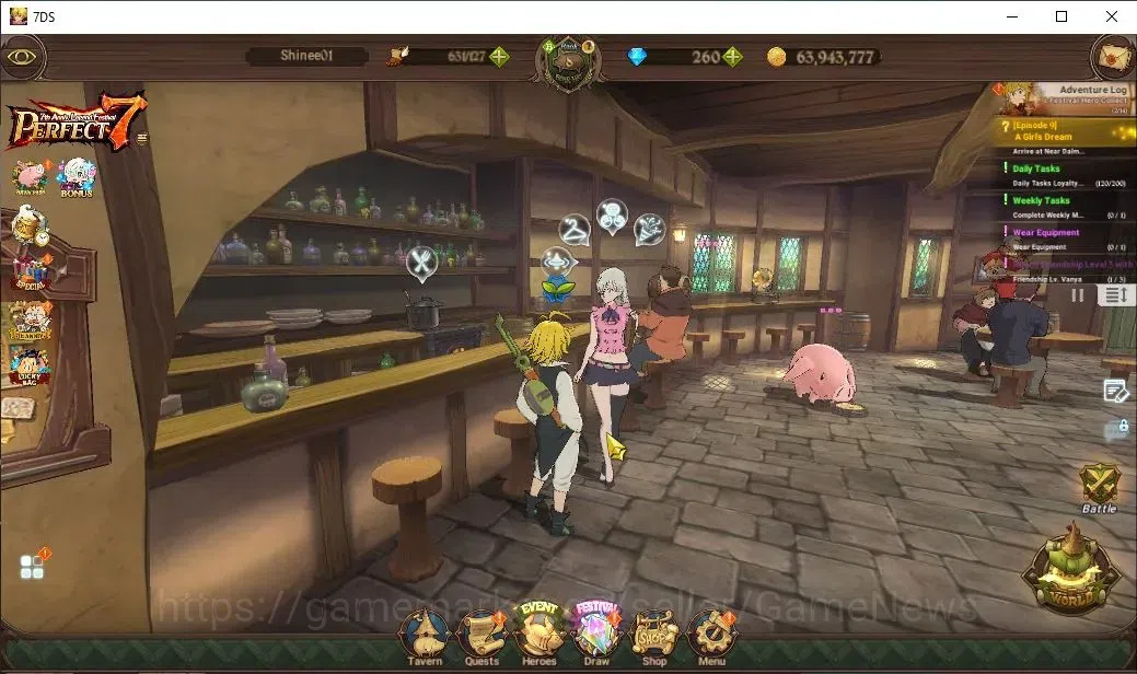 The Seven Deadly Sins: Grand Cross Accounts Global|637K CC|260 DM|1 LR+5 UR|Elizabeth,Nemesis image 1