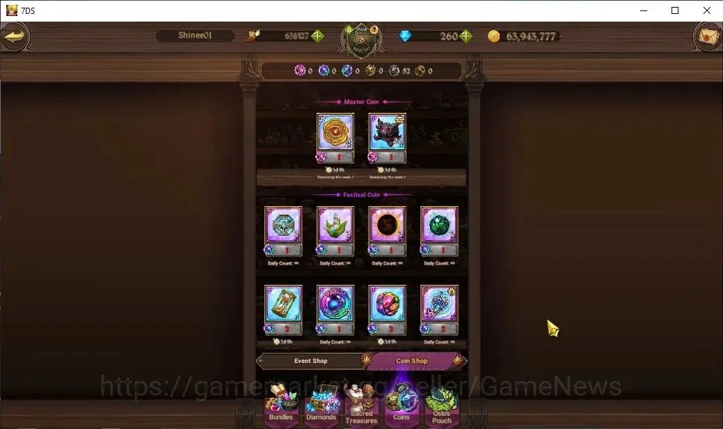 The Seven Deadly Sins: Grand Cross Accounts Global|637K CC|260 DM|1 LR+5 UR|Elizabeth,Nemesis image 10