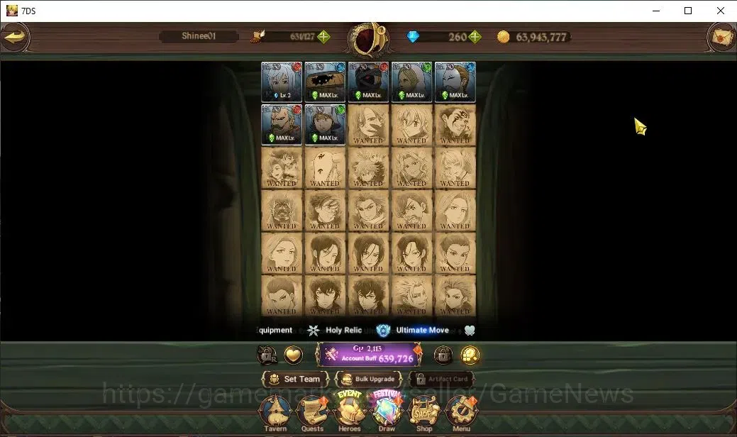 The Seven Deadly Sins: Grand Cross Accounts Global|637K CC|260 DM|1 LR+5 UR|Elizabeth,Nemesis image 6