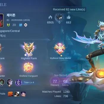 Mobile Legends: Bang Bang Accounts Others Hero 77|Skin 68|HImmo107|Epic YSS,Roger|SABER Cyc|DT Lancelot|Etc.|Check