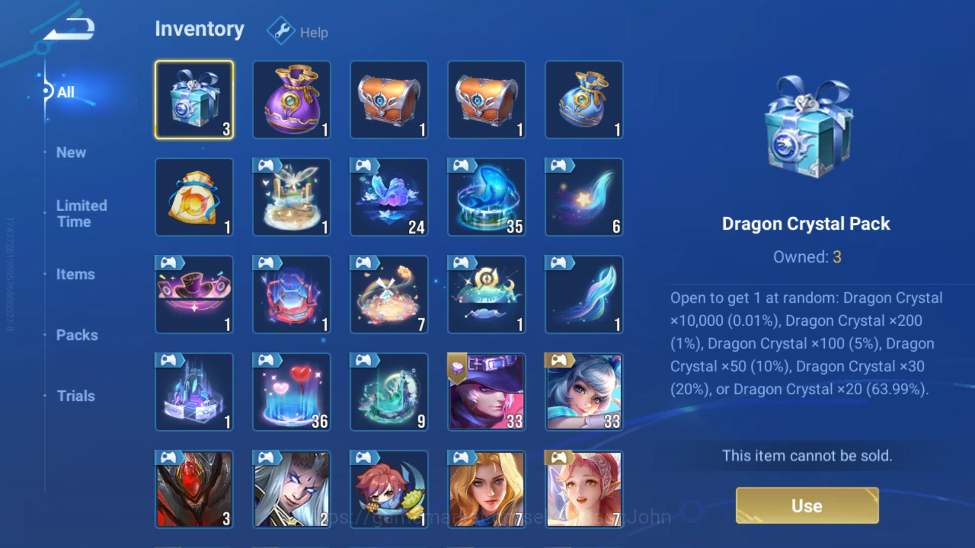 Honor of Kings Accounts Global|Hero 62|Skin 39|Kic Luna,Sanxigdui HouYi+Bu image 6