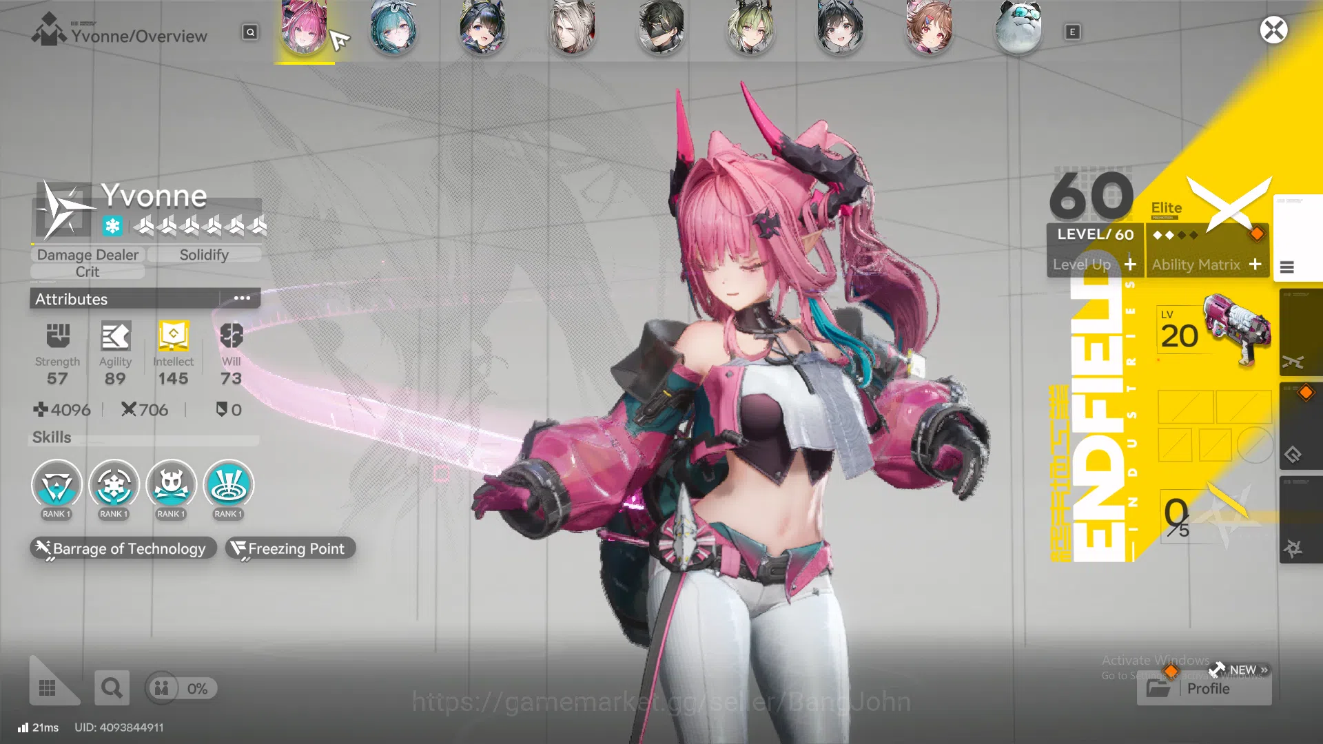 Arknights: Endfield Accounts ASIA | MID GAME | 3LIMIT + SIGN | Yvonne + Sign |  Gilberta + Sign | Tangtang + Sign | Lifeng 2