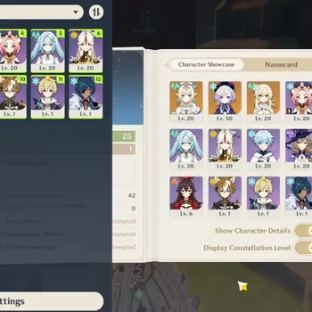 Genshin Impact Accounts Starter Asia|AR 25|1 Limited (Vesna) + 1(*5 Weapon)|1 Standard Qiqi|All Unset|Low Main Quest