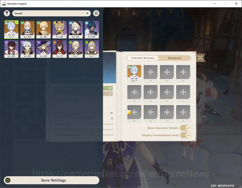 Genshin Impact Accounts Starter ASIA|AR 15|1 Limited + 1 Standard|Fresh Starter With Odette & Jean|Low Explore Map 1