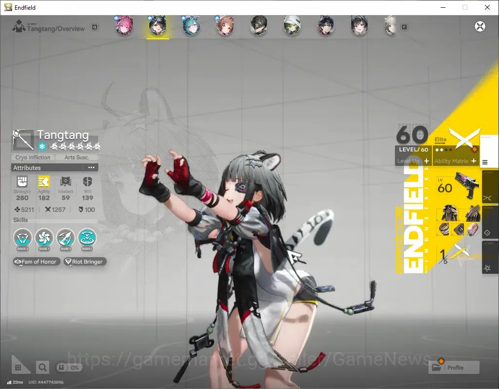 Arknights: Endfield Accounts ASIA|Lv 45|6 SSR (2 Limited)+1 Char Selector + 8 (6* Weapon)+3 Weapon 4