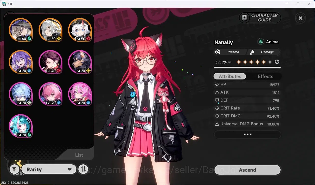Neverness to Everness Accounts SEA|Lv.47|9 S-Class/3 Limit[Hotori,Nanally,Lacrimo image 3