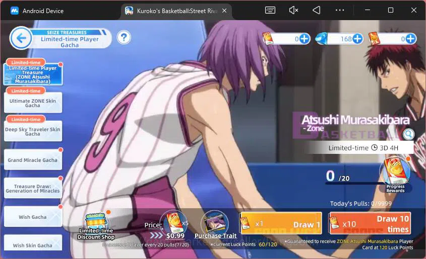 Kuroko's Basketball Street Rivals Accounts SEA|SV30|Lv24|Zone Daiki Aomine,Zone Taiga Kagami, image 7