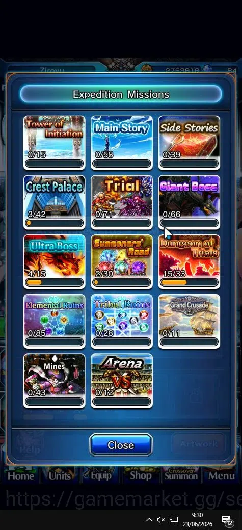 Grand Summoners Accounts Global|Rank 43|84 cc|13 Ascend+3 TW|[Shirou Emiya, image 6