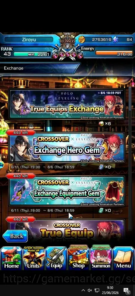 Grand Summoners Accounts Global|Rank 43|84 cc|13 Ascend+3 TW|[Shirou Emiya, image 7