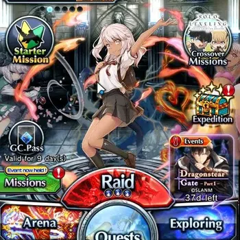 Grand Summoners End-Game Global|Rank 43|84 cc|13 Ascend+3 TW|[Shirou Emiya, image 1
