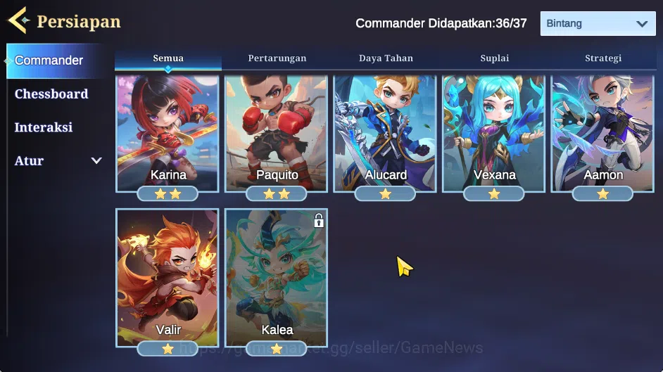 Magic Chess: Go Go Accounts High Honor 115|Bonus MLBB|36 Commander 12 Max|29 Skin|Collector Nana,7 Special,15 Elite|3 16