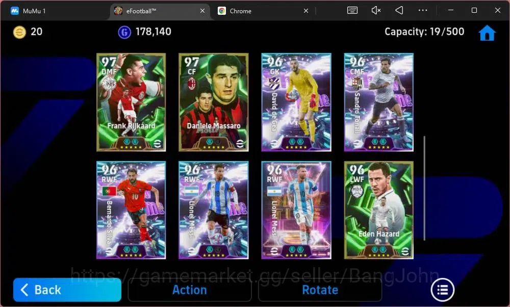 eFootball Accounts Mobile|PW 3176|Epic Cannavaro,Thuram,Cafu,Rijkaard image 4