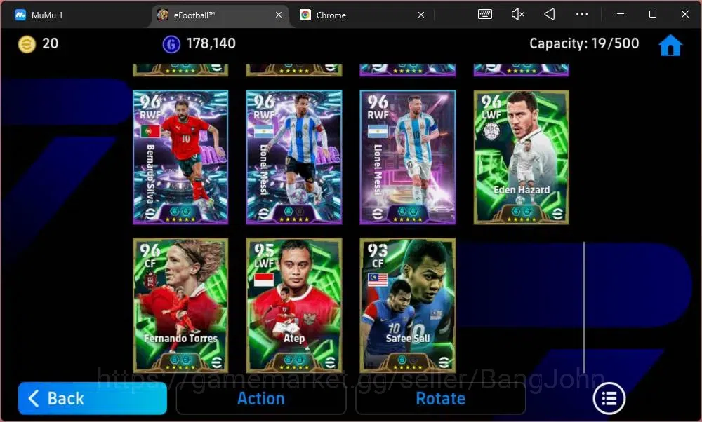 eFootball Accounts Mobile|PW 3176|Epic Cannavaro,Thuram,Cafu,Rijkaard image 5
