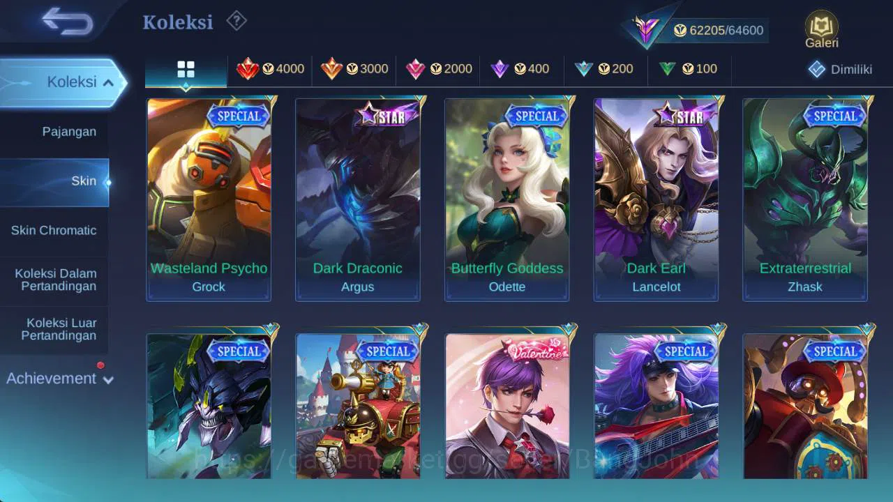 Mobile Legends: Bang Bang Accounts skin 281, hero 132, prime Beatrix, LB chou, Saber( image 10