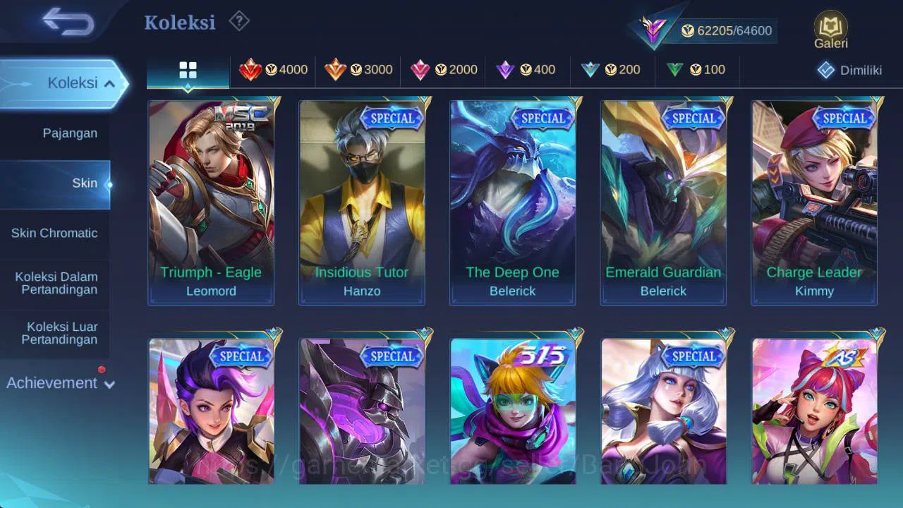 Mobile Legends: Bang Bang Accounts skin 281, hero 132, prime Beatrix, LB chou, Saber( image 11