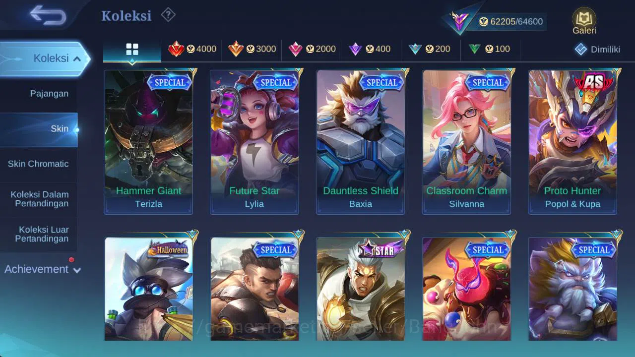 Mobile Legends: Bang Bang Accounts skin 281, hero 132, prime Beatrix, LB chou, Saber( image 12