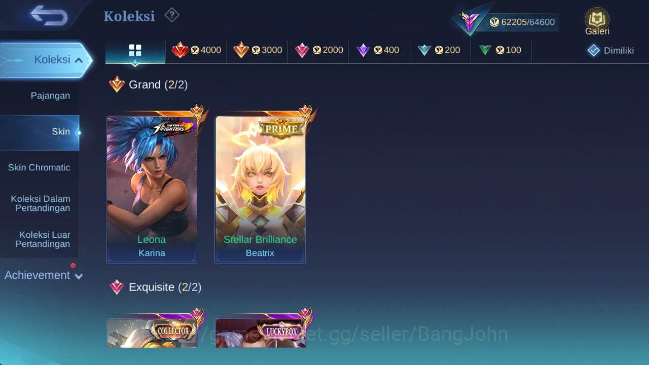 Mobile Legends: Bang Bang Accounts skin 281, hero 132, prime Beatrix, LB chou, Saber( image 3