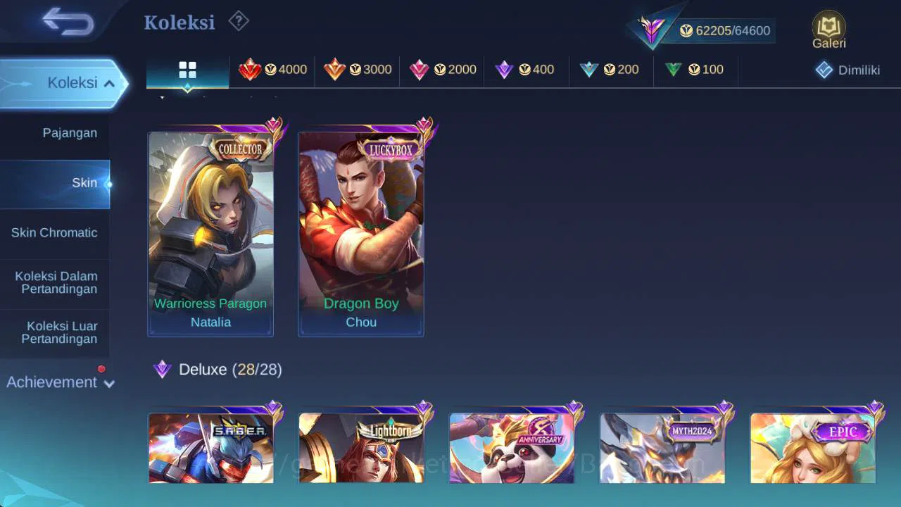 Mobile Legends: Bang Bang Accounts skin 281, hero 132, prime Beatrix, LB chou, Saber( image 4