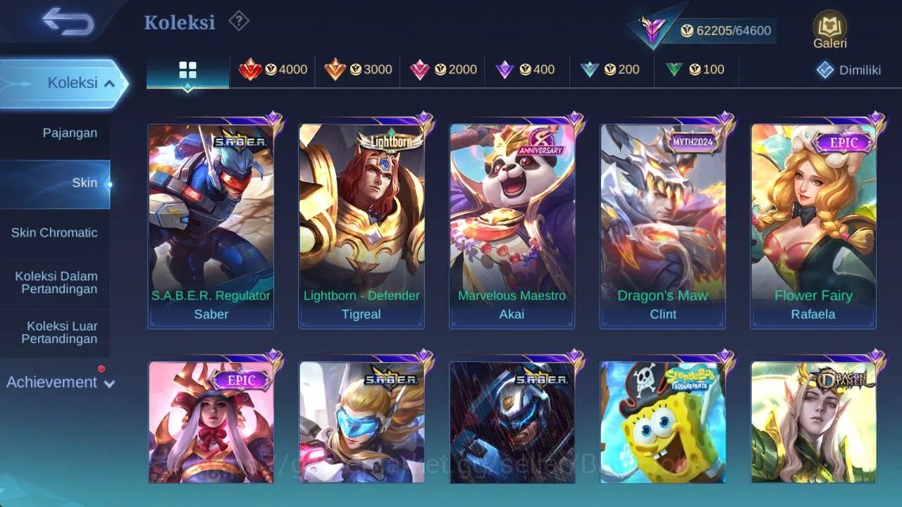 Mobile Legends: Bang Bang Accounts skin 281, hero 132, prime Beatrix, LB chou, Saber( image 5