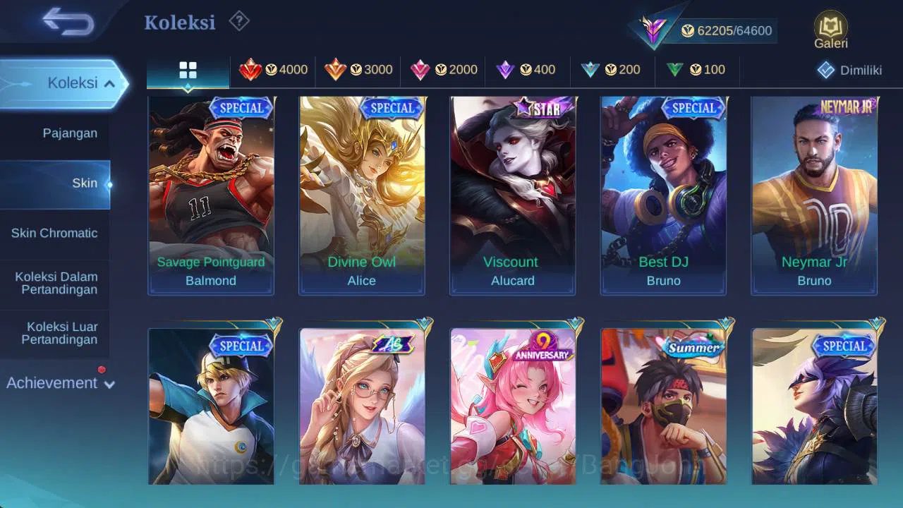 Mobile Legends: Bang Bang Accounts skin 281, hero 132, prime Beatrix, LB chou, Saber( image 8