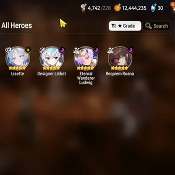 Epic Seven Accounts Starter GLOBAL UnVerif|New Era| 4 ML (Lisette,Requiem Roana,etc)+PBYBLIS,Sigret,Tenebria,Etc|95k