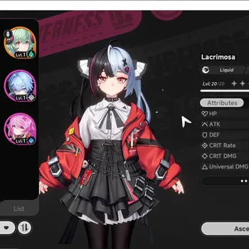 Neverness to Everness Accounts GLOBAL SEA|HL 8|3 S-Class 2 Limited [Lacrimosa,Iroi,Dafodil]|OverCast,Tomato|2 Selector