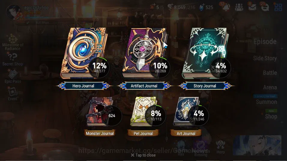 Epic Seven Accounts GLOBAL Unverif|New Era|2 ML(BoRunka, RViolet)+Seny image 3