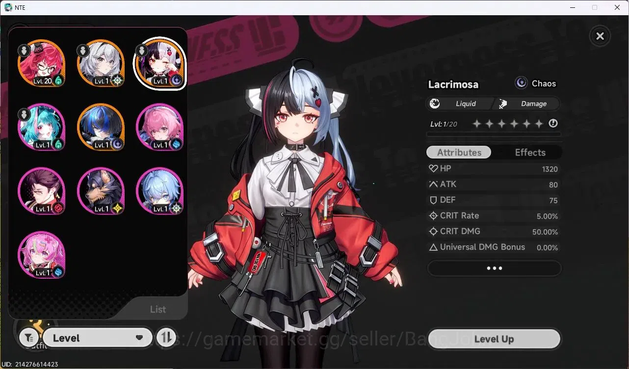 Neverness to Everness Accounts SEA | Hunter Lv 7 | 3 S-Class [Lacrimosa,Nanaliy]  image 2