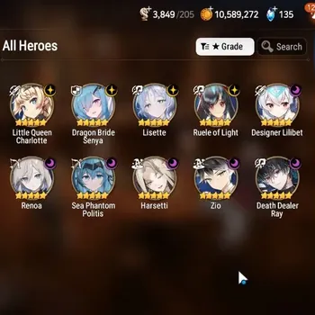 Epic Seven Accounts Starter Global Unverif|Starter|10ML(Zio,Lisette,Harsetti,SP.Politis,Ruele,Etc)|Theater Locked|PoH+Bless