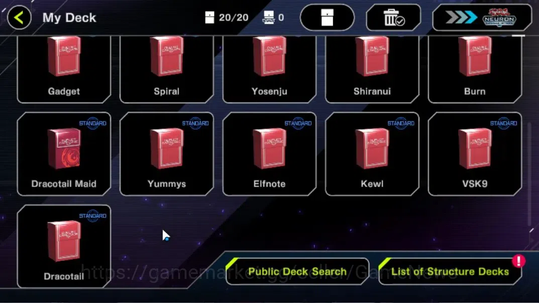 Yu-Gi-Oh! Master Duel Accounts Mid-Level Android |Lv 18 | 20 Deck |Kewl, VSK9, Yummys, Dracotail, Dragonmaid, Etc |Ranked 3