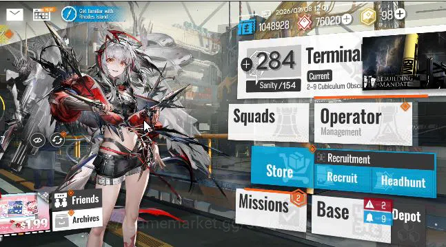 Arknights Accounts Lv 24|49 OP + 1 Skin| Starter | Wis'adel + 76020 O image 1