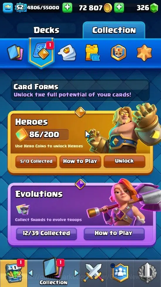 Clash Royale Accounts Lv 52|Trophy 8750|Limited Skin|KTL 14|Card 121|5 H image 14
