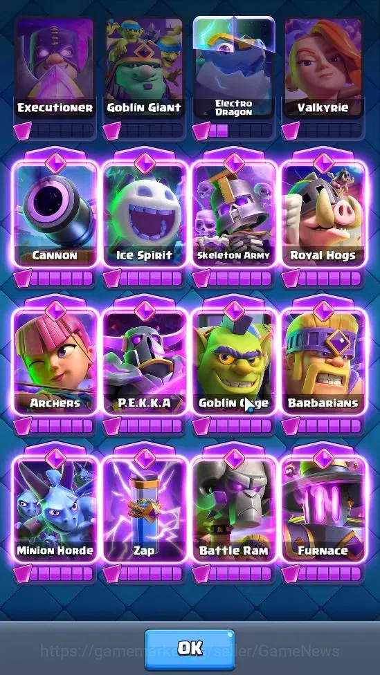 Clash Royale Accounts Lv 52|Trophy 8750|Limited Skin|KTL 14|Card 121|5 H image 16