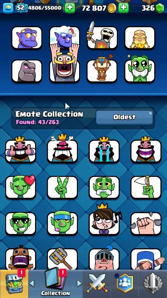 Clash Royale Accounts Lv 52|Trophy 8750|Limited Skin|KTL 14|Card 121|5 H image 17
