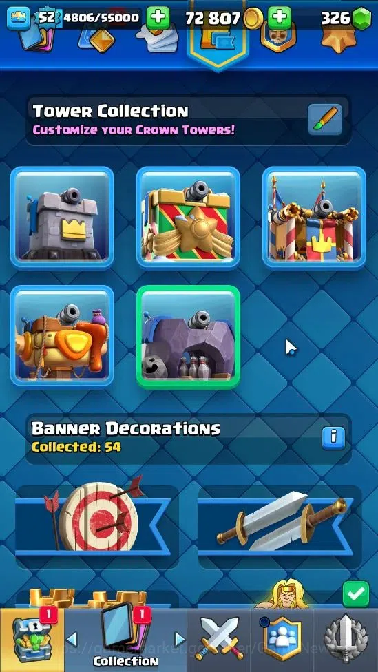 Clash Royale Accounts Lv 52|Trophy 8750|Limited Skin|KTL 14|Card 121|5 H image 18