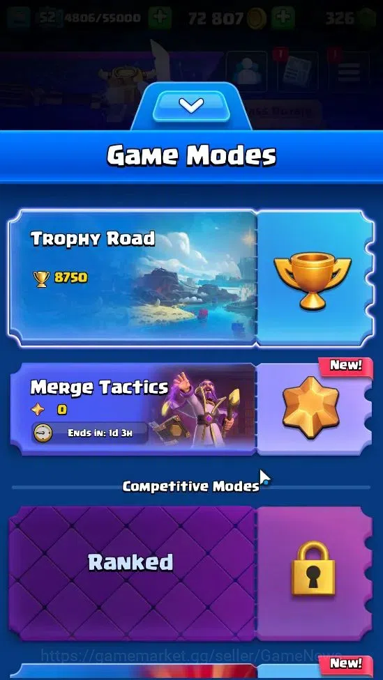 Clash Royale Accounts Lv 52|Trophy 8750|Limited Skin|KTL 14|Card 121|5 H image 2