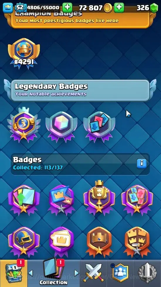 Clash Royale Accounts Lv 52|Trophy 8750|Limited Skin|KTL 14|Card 121|5 H image 20