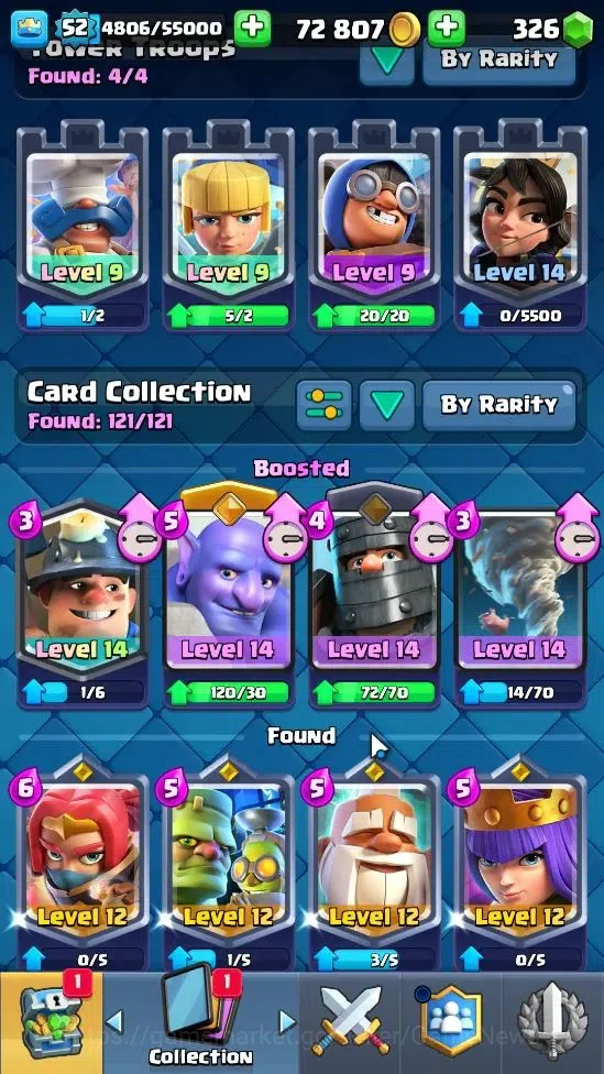 Clash Royale Accounts Lv 52|Trophy 8750|Limited Skin|KTL 14|Card 121|5 H image 5