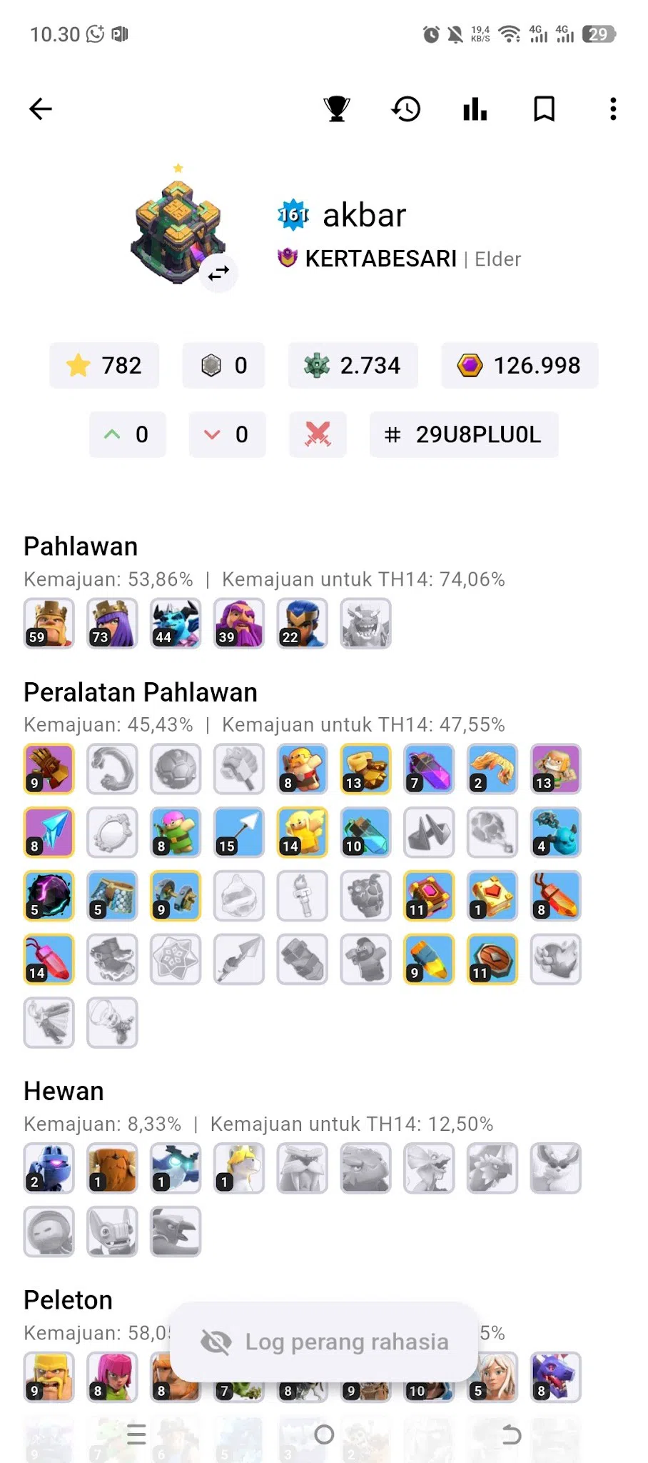 Clash of Clans Accounts TH11–TH13: AQ73 BK59 GW44 RC22 Heroes, Epic Hero E image 18