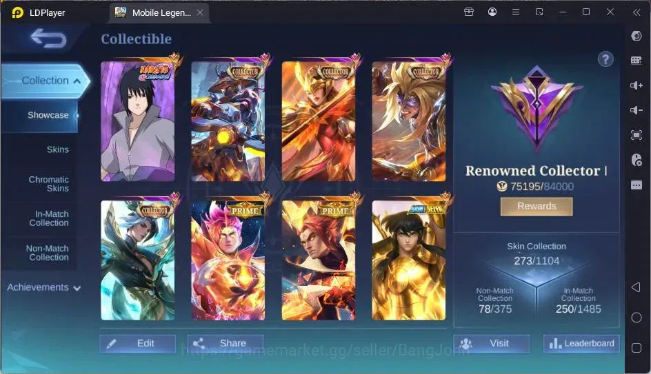 Mobile Legends: Bang Bang Accounts Global|Hero 123|Skin 273|Renowned|Collector Natali image 15