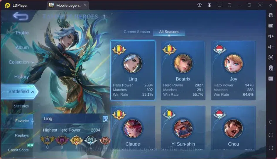 Mobile Legends: Bang Bang Accounts Global|Hero 123|Skin 273|Renowned|Collector Natali image 16