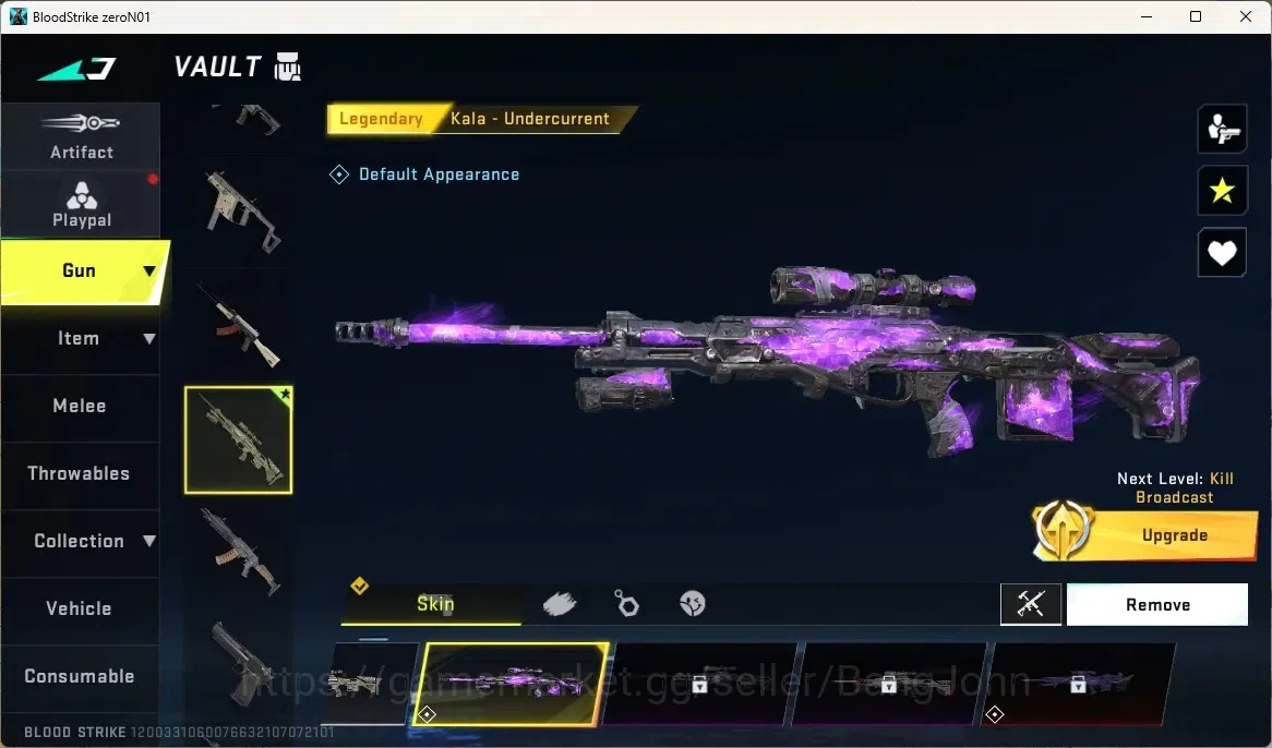 Blood Strike Accounts High-End ASIA | 1 ULTRA: ZERO-Nullifier|3 Legendary Guns: Kala,MP155,MCX |Check SS BS1961B 3