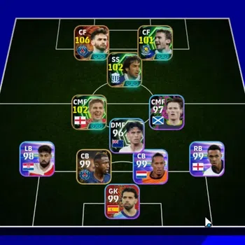 eFootball Accounts Legends & Iconic Players Android|Big Time K.Kvaratskhelia|Epic Steven Gerrard,Andriy Shevchenko,Raul|Show
