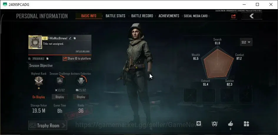 Arena Breakout Accounts MOBILE|Lvl 30|SV 19,5M|CV 10M|1 Secret Document|FJ image 2