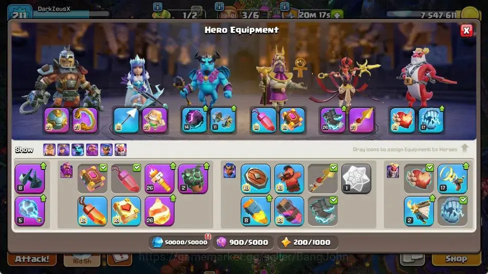 Clash of Clans Accounts Global | TH 18-BH 10 | LVL 211|HH 12|AQ 93 ,MP 47  image 10