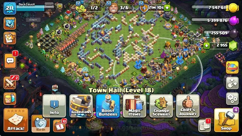 Clash of Clans Accounts Global | TH 18-BH 10 | LVL 211|HH 12|AQ 93 ,MP 47  image 2