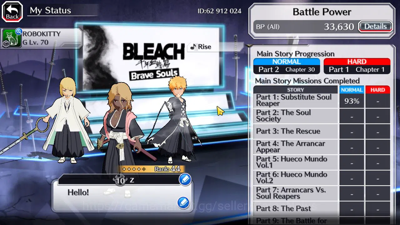 Bleach: Brave Souls Accounts [GLOBAL]6K Orbs+Fresh All Story|TYBW25(Rangiku,Ich image 4