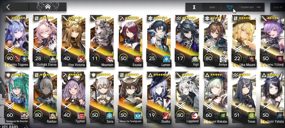 Lv 65|126 OP+10 Skin|25K Oru+Collab AVE Mujic|2 Limited | Sakiko Togawa, Hoshiguma The Breacher |Check SS(AK1353) Arknights Mid-Tier Lv 65|126 OP+10 Skin|25K Oru+Collab AVE Mujic|2 Li image 1